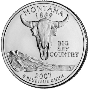 2007 Quarter - P - Montana reverse